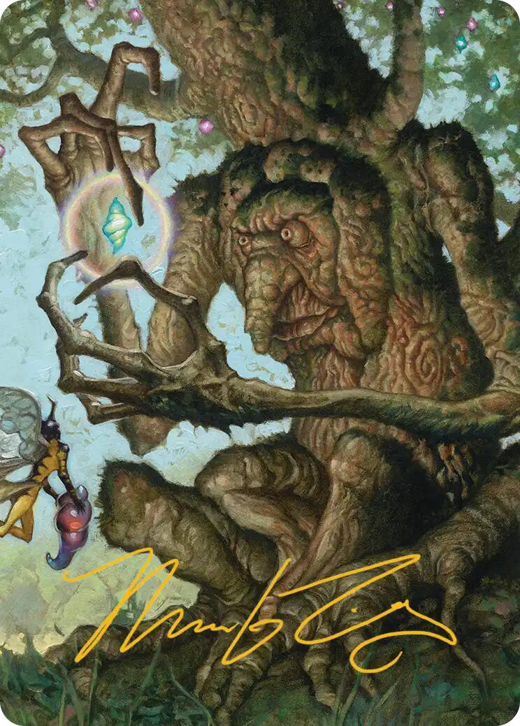 Faeburrow Elder Art Card (Gold-Stamped Signature) [Lorwyn Eclipsed Art Series] | Devastation Store