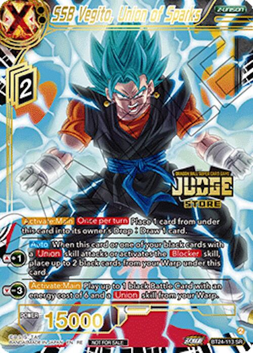 SSB Vegito, Union of Sparks (Judge Pack Vol.18) (Store) (BT24-113) [Judge Promotion Cards] | Devastation Store