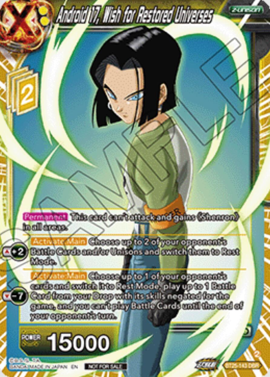 Android 17, Wish for Restored Universes (Ultra-Bout Series Tournament Pack Vol.1) (BT25-143) [Tournament Promotion Cards] | Devastation Store