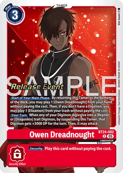 Owen Dreadnought [BT24-082] [Time Stranger Release Events Cards] | Devastation Store