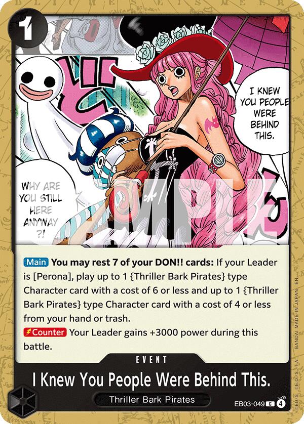 I Knew You People Were Behind This. [Extra Booster: One Piece Heroines Edition] | Devastation Store