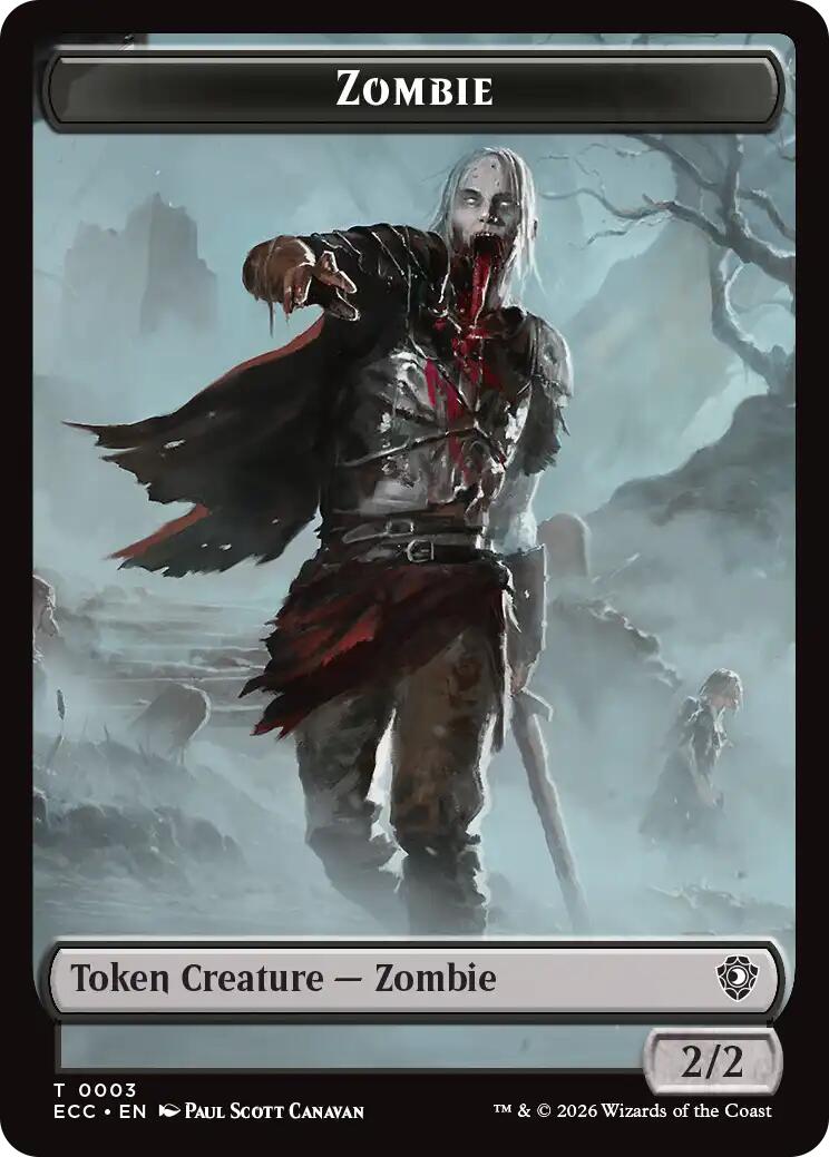 Zombie // Snake Double-Sided Token [Lorwyn Eclipsed Tokens] | Devastation Store