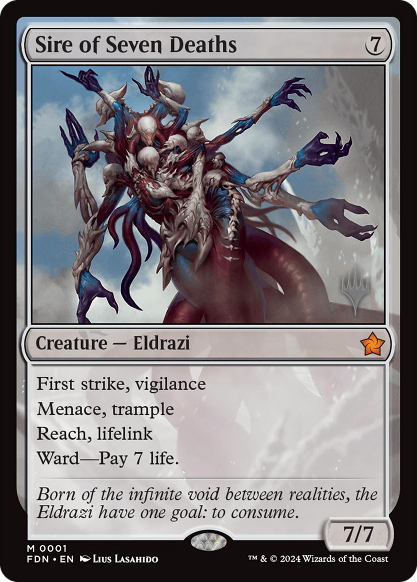Sire of Seven Deaths [Lorwyn Eclipsed Promos] | Devastation Store