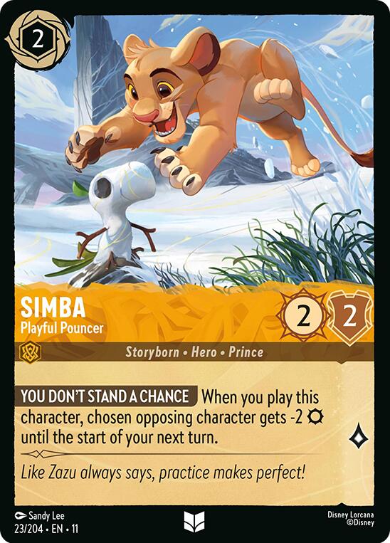 Simba - Playful Pouncer (23/204) [Winterspell] | Devastation Store