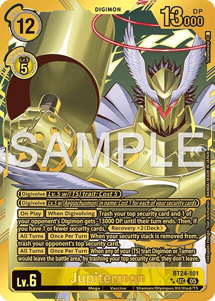 Jupitermon [BT24-101] (Rare Pull) [Time Stranger] | Devastation Store