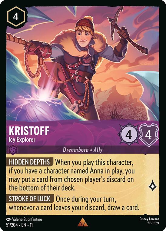 Kristoff - Icy Explorer (51/204) [Winterspell] | Devastation Store