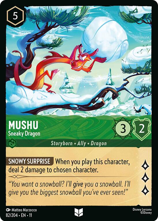 Mushu - Sneaky Dragon (82/204) [Winterspell] | Devastation Store