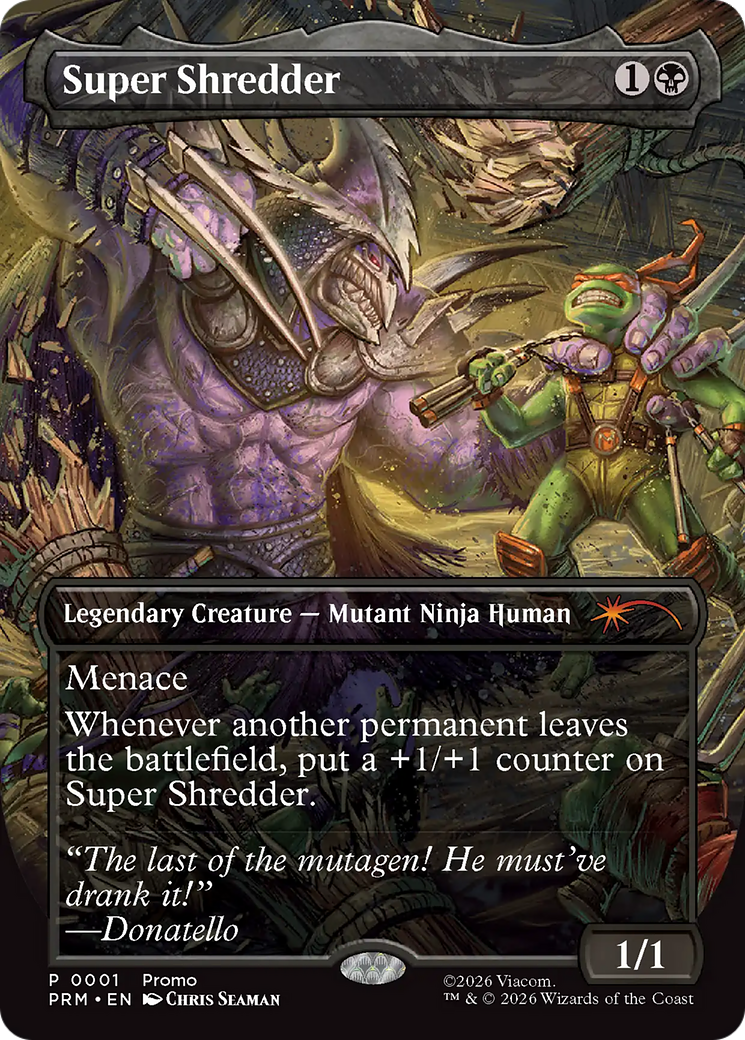 Super Shredder (Borderless) [Teenage Mutant Ninja Turtles Promos] | Devastation Store