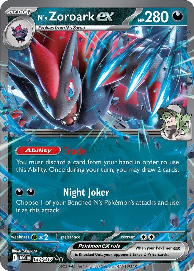N's Zoroark ex (137/217) [Mega Evolution: Ascended Heroes] | Devastation Store
