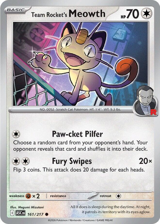 Team Rocket's Meowth (161/217) [Mega Evolution: Ascended Heroes] | Devastation Store