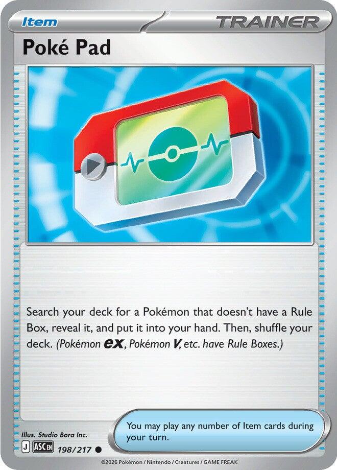 Poke Pad (198/217) (Reverse Holo) [Mega Evolution: Ascended Heroes] | Devastation Store