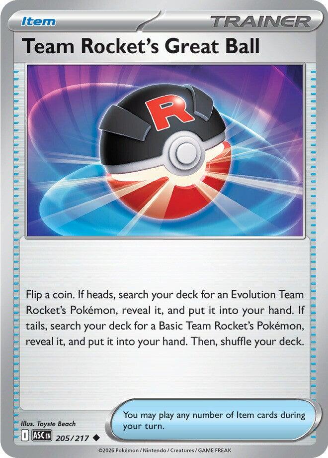 Team Rocket's Great Ball (205/217) [Mega Evolution: Ascended Heroes] | Devastation Store