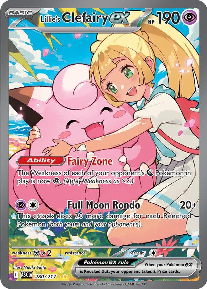 Lillie's Clefairy ex (280/217) [Mega Evolution: Ascended Heroes] | Devastation Store