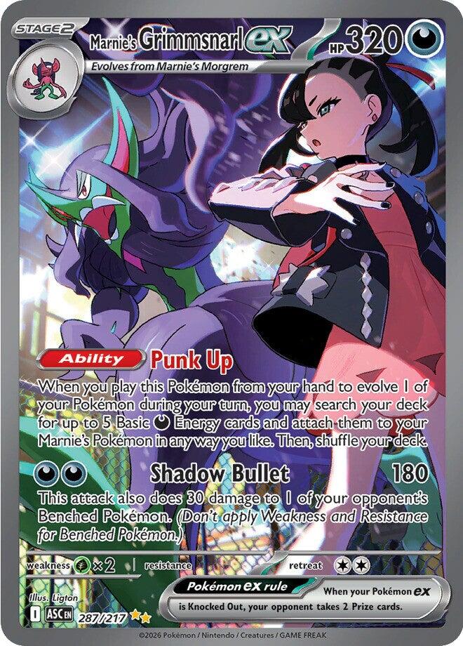 Marnie's Grimmsnarl ex (287/217) [Mega Evolution: Ascended Heroes] | Devastation Store