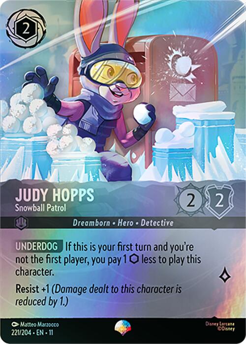 Judy Hopps - Snowball Patrol (Epic) (221/204) [Winterspell] | Devastation Store