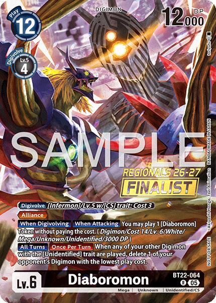 Diaboromon [BT22-064] (Regionals 26-27 Season 1 Finalist) [Cyber Eden] | Devastation Store