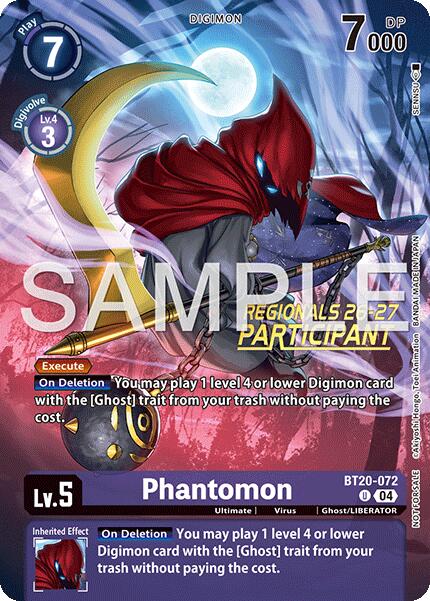 Phantomon [BT20-072] (Regionals 26-27 Season 1 Participant) [Release Special Booster Ver.2.5 Promos] | Devastation Store