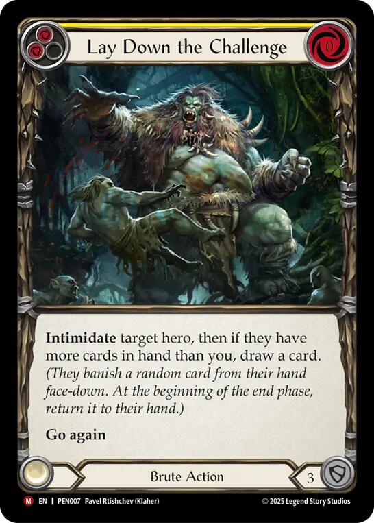 Lay Down The Challenge (Yellow) [PEN007] (Compendium of Rathe) | Devastation Store
