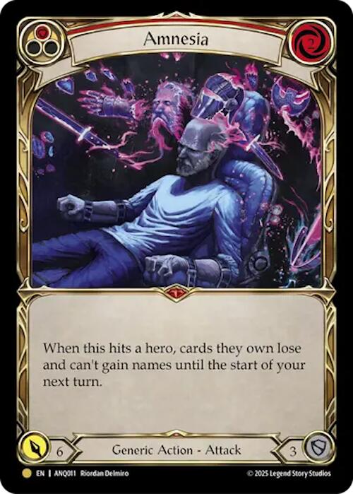Amnesia (Red) (Gold) [ANQ011] (Compendium of Rathe - Antiquity Pack) - Devastation Store | Devastation Store