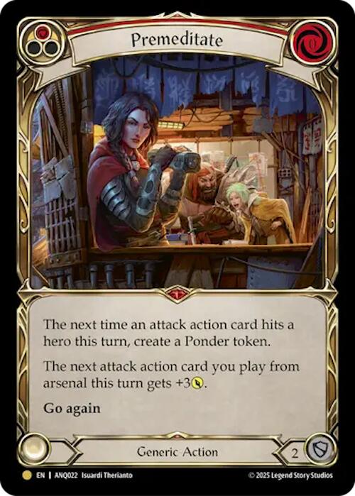 Premeditate (Red) (Gold) [ANQ022] (Compendium of Rathe - Antiquity Pack) - Devastation Store | Devastation Store