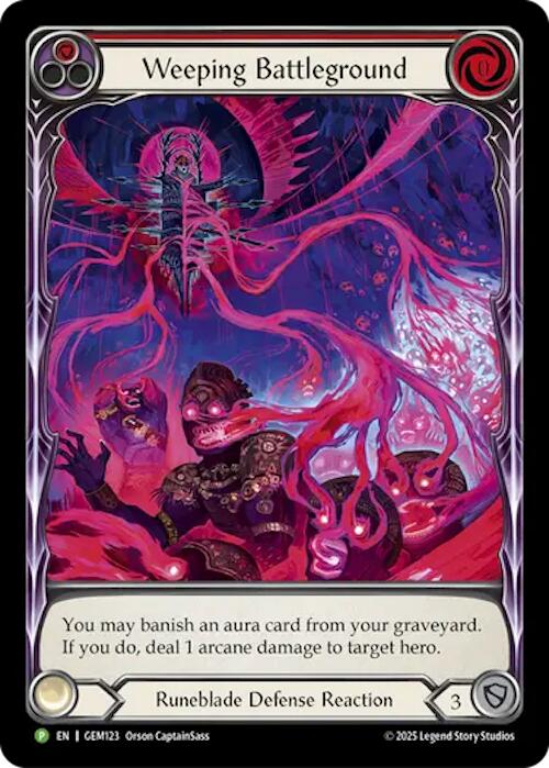 Weeping Battleground [GEM123] (GEM Pack 4)  Rainbow Foil - Devastation Store | Devastation Store