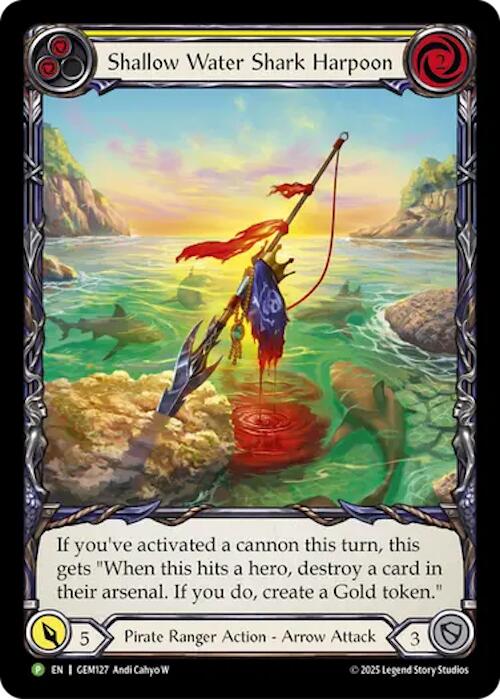 Shallow Water Shark Harpoon [GEM127] (GEM Pack 4)  Rainbow Foil - Devastation Store | Devastation Store