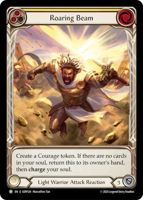 Roaring Beam [GEM129] (GEM Pack 4)  Rainbow Foil - Devastation Store | Devastation Store