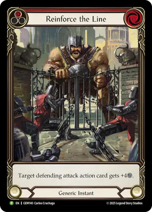 Reinforce the Line [GEM140] (GEM Pack 4)  Rainbow Foil - Devastation Store | Devastation Store