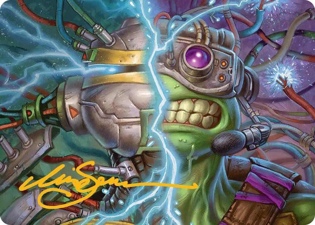 Mind Transfer Protocol Art Card (Gold-Stamped Signature) [Teenage Mutant Ninja Turtles Art Series] | Devastation Store