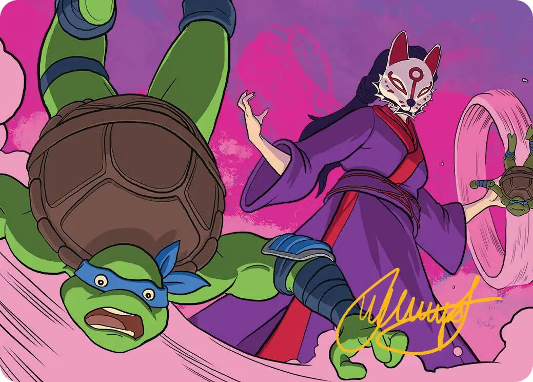 Kitsune's Technique Art Card (Gold-Stamped Signature) [Teenage Mutant Ninja Turtles Art Series] | Devastation Store