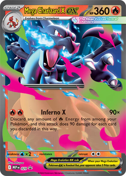 Mega Charizard X ex (029) [Mega Evolution Promo] | Devastation Store
