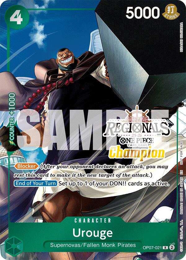 Urouge (Offline Regional Champion Card Set 2025 Vol.1) [One Piece Promotion Cards] | Devastation Store