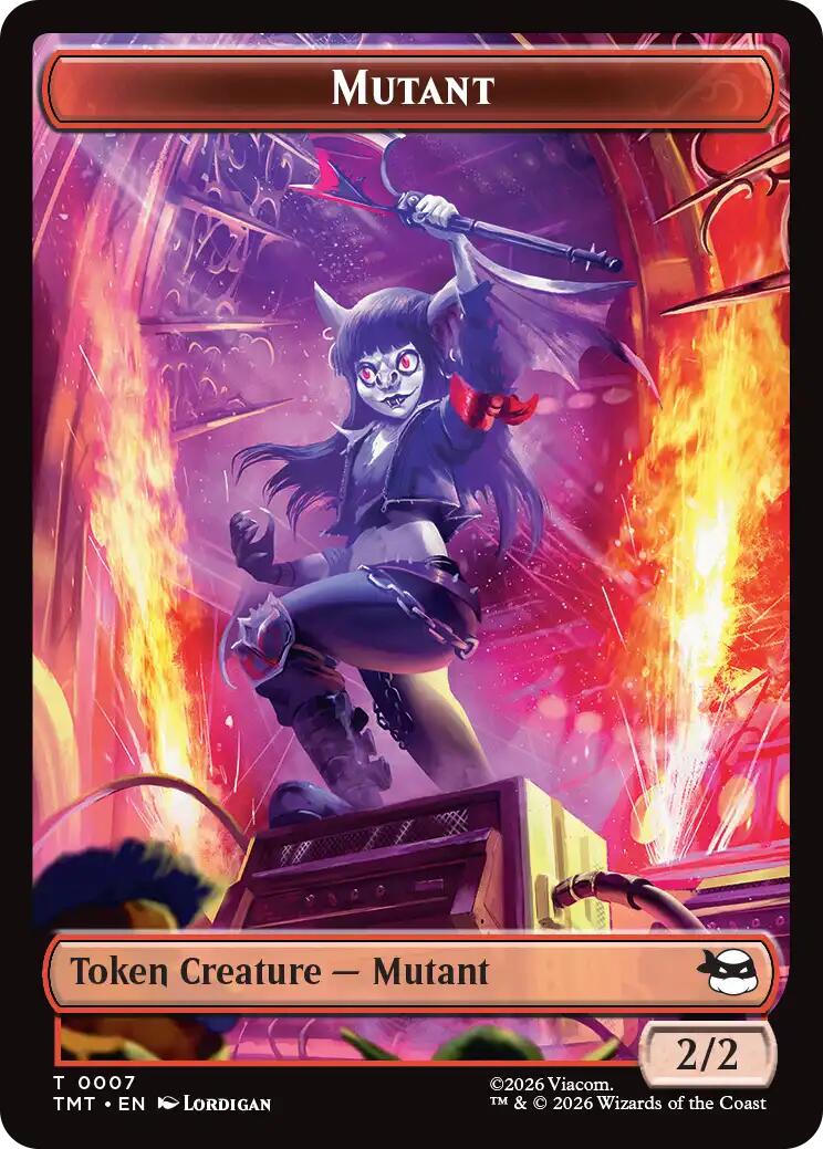 Mutant // Ninja Turtle Spirit Double-Sided Token [Teenage Mutant Ninja Turtles Tokens] | Devastation Store
