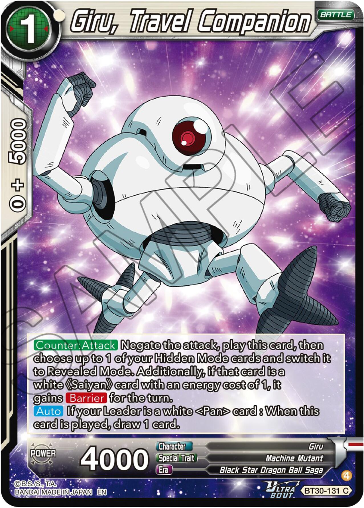 Giru, Travel Companion (BT30-131) [Three Glorious Fighters] | Devastation Store