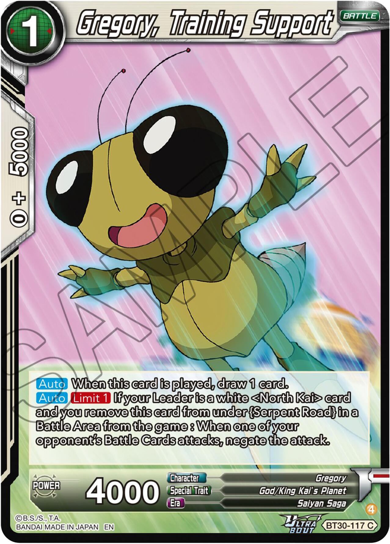 Gregory, Training Support (BT30-117) [Three Glorious Fighters] | Devastation Store