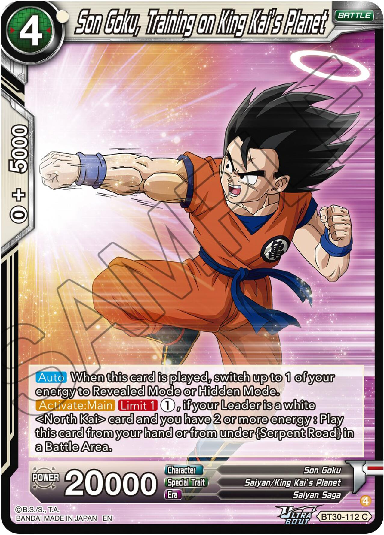 Son Goku, Training a King Kai's Planet (BT30-112) [Three Glorious Fighters] | Devastation Store