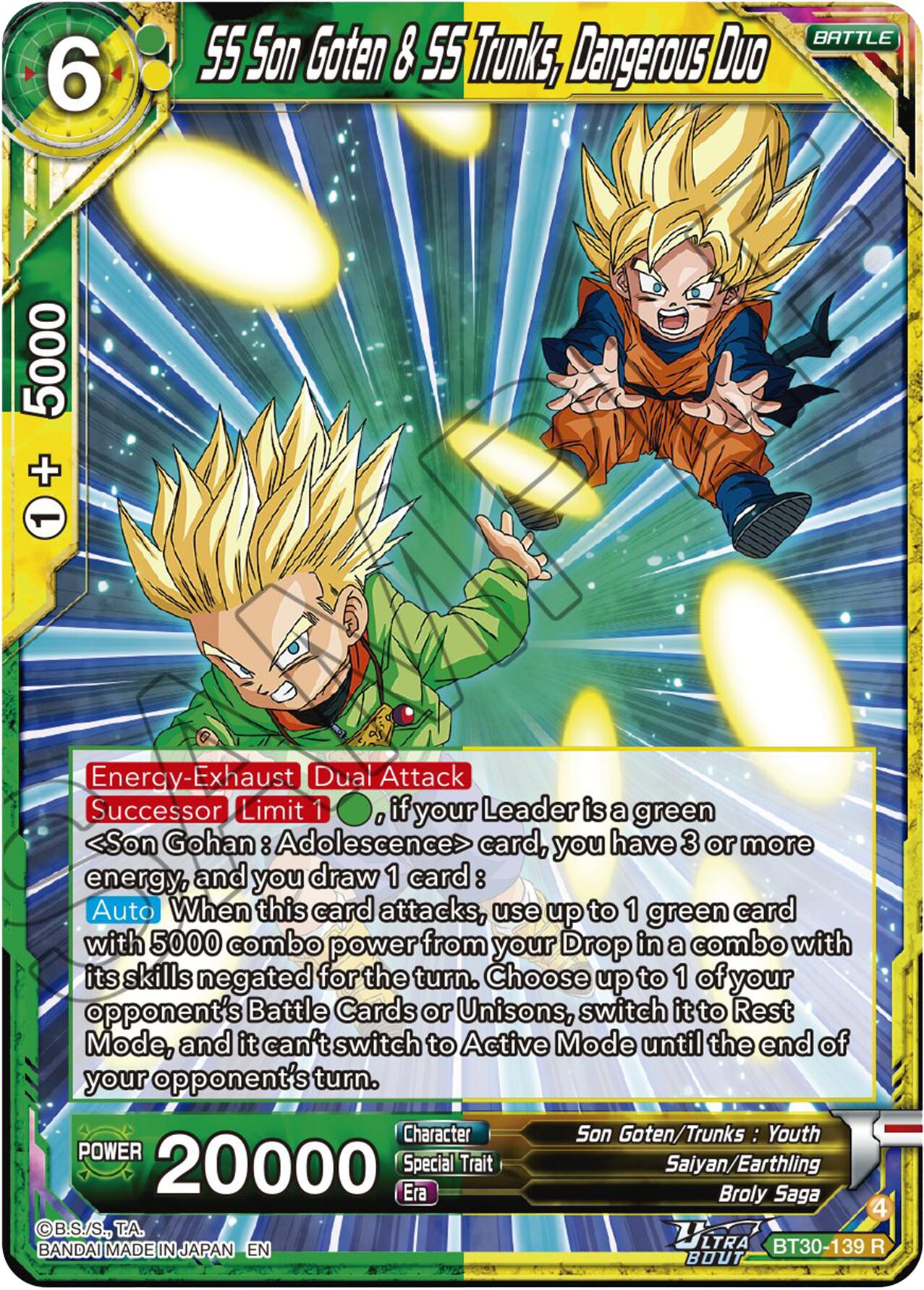 SS Son Goten & SS Trunks, Drangerous Duo (BT30-139) [Three Glorious Fighters] | Devastation Store