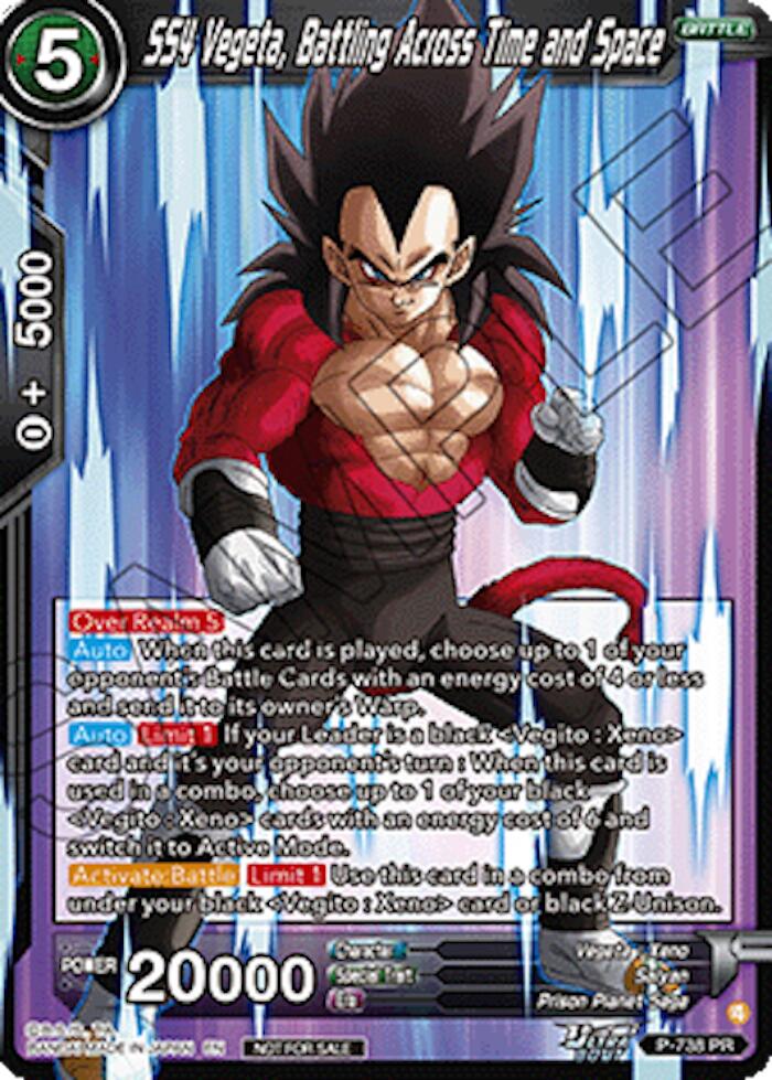 SS4 Vegeta, Battling Across Time and Space (Ultra-Bout Series Tournament Pack Vol.2) (P-738) [Tournament Promotion Cards] | Devastation Store