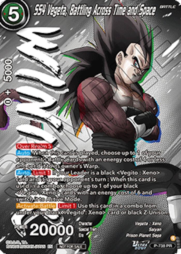 SS4 Vegeta, Battling Across Time and Space (Ultra-Bout Series Tournament Pack Vol.2) (Winner) (P-738) [Tournament Promotion Cards] | Devastation Store