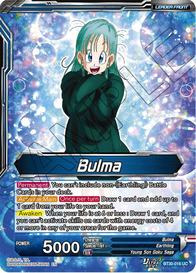 Bulma // Bulma, Adventurous Bunny Girl (BT30-016) [Three Glorious Fighters] | Devastation Store