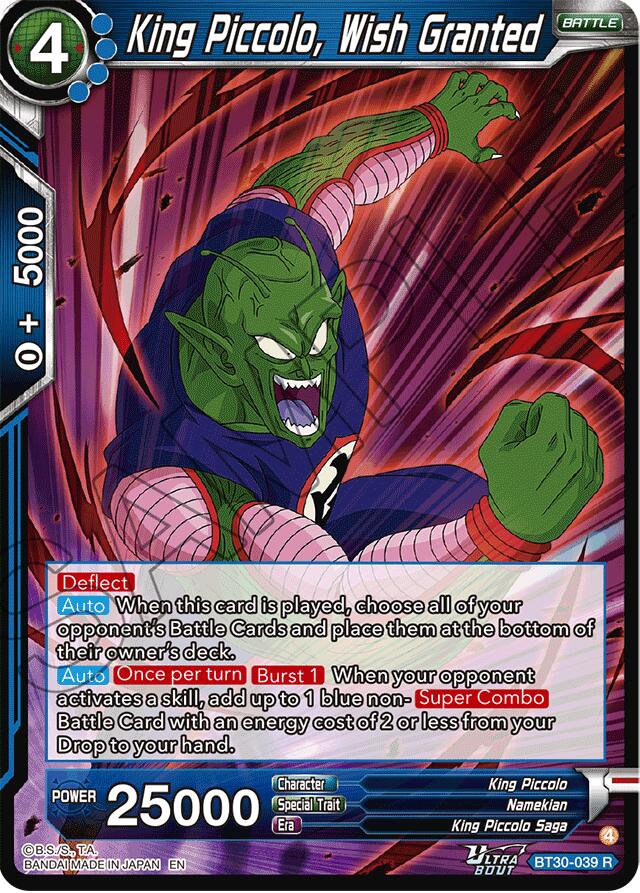 King Piccolo, Wish Granted (BT30-039) [Three Glorious Fighters] | Devastation Store