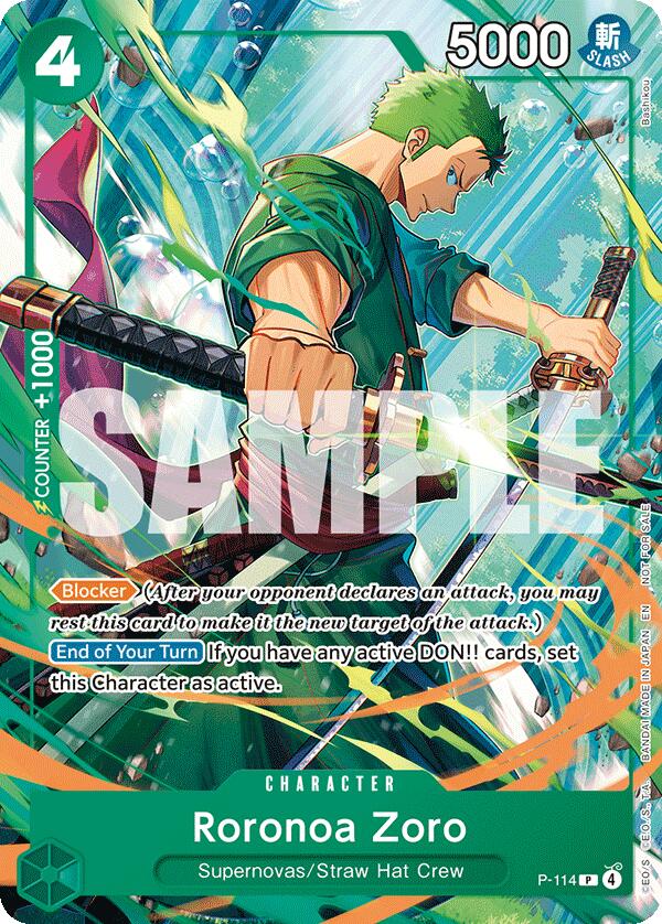 Roronoa Zoro (P-114) [One Piece Promotion Cards] | Devastation Store