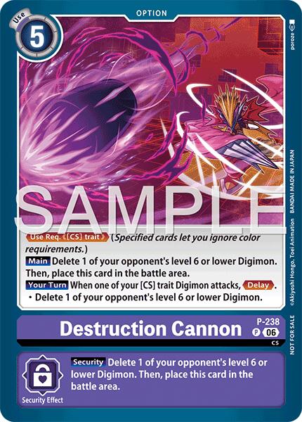 Destruction Cannon [P-238] (Store Tournament 2026 Vol. 2 Participation Pack) [Promotional Cards] | Devastation Store