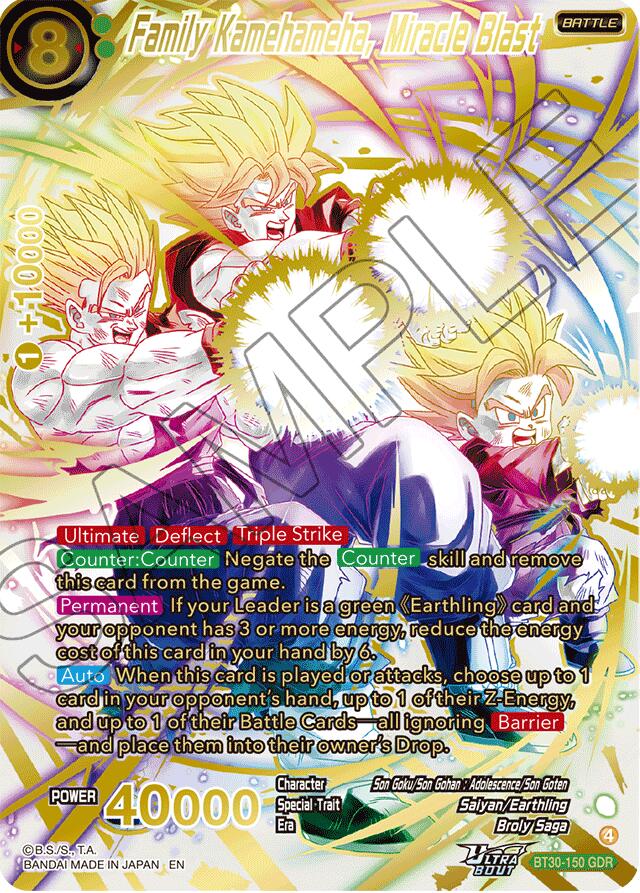 Family Kamehameha, Miracle Blast (GDR) (BT30-150) [Three Glorious Fighters] | Devastation Store