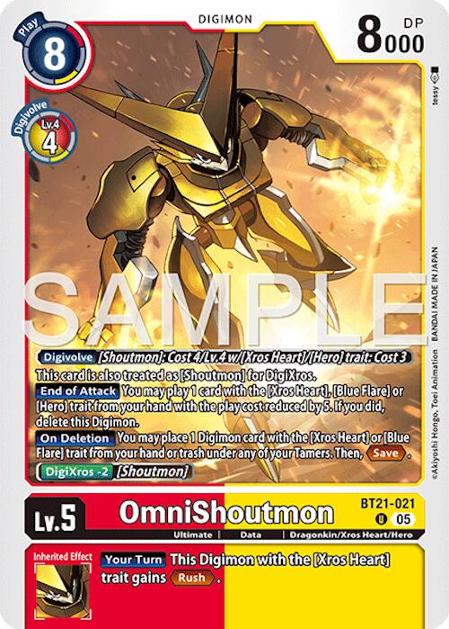 OmniShoutmon [BT21-021] (Reprint) [Advanced Booster Digimon Generation] | Devastation Store