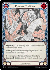 Preserve Tradition // Inner Chi [ZEN025] (Part the Mistveil Zen Blitz Deck) | Devastation Store
