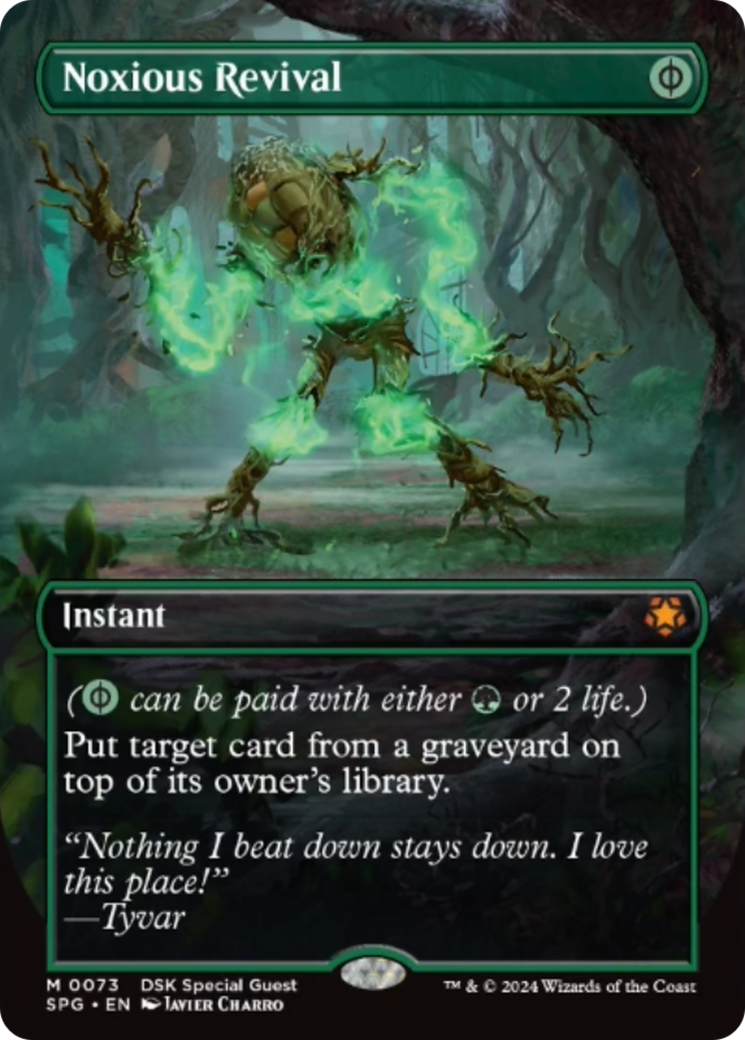 Noxious Revival (Borderless) [Duskmourn: House of Horror Special Guests] | Devastation Store