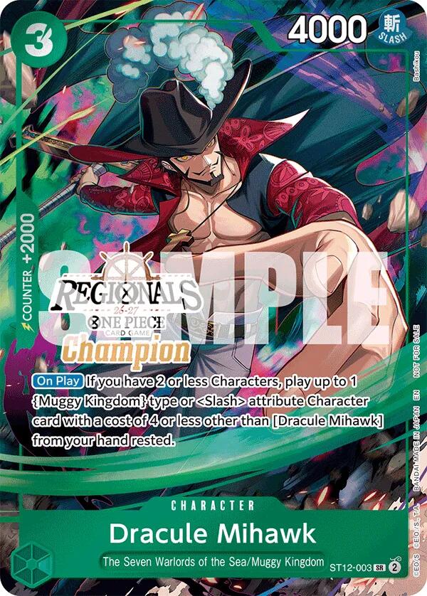 Dracule Mihawk (Regionals Champion Card Set 26-27) [One Piece Promotion Cards] | Devastation Store