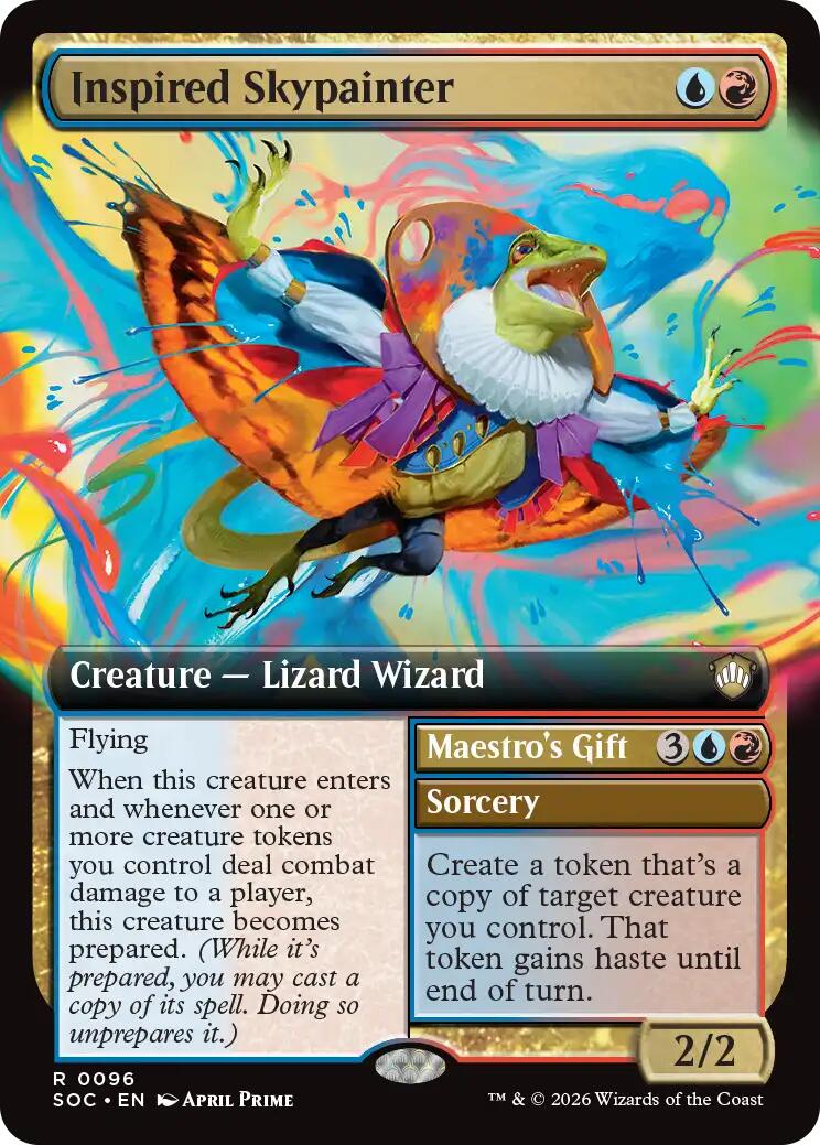 Inspired Skypainter (Extended Art) [Secrets of Strixhaven Commander] | Devastation Store