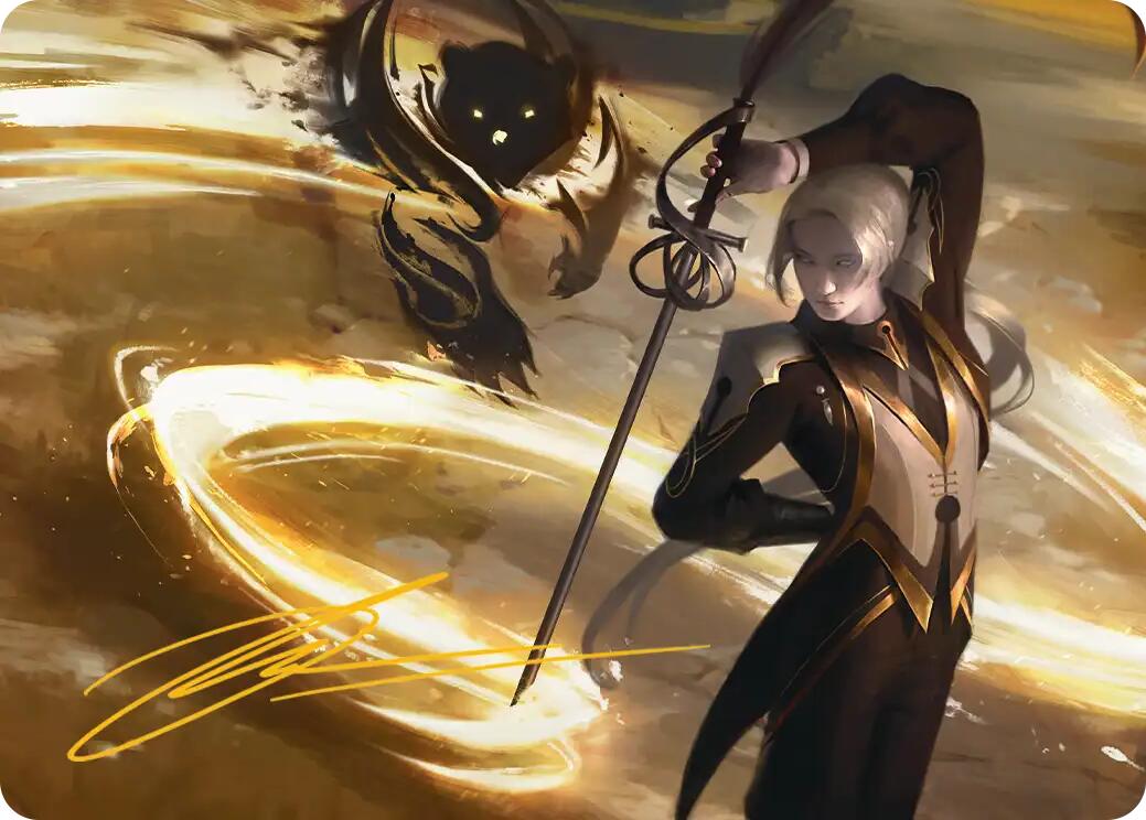 Rapier Wit Art Card (Gold-Stamped Signature) [Secrets of Strixhaven Art Series] | Devastation Store